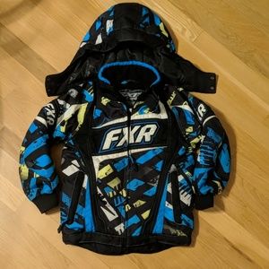 FXR youth snowmobile jacket / coat (blue)